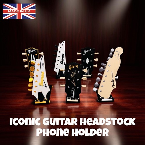 Guitar headstock phone holder - guitar,